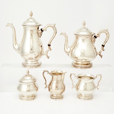 Lot 349 - International Silver Co. Sterling Silver “Prelude” Pattern Tea and Coffee Service