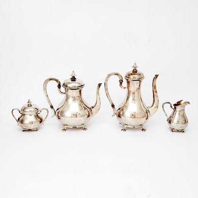 Lot 94 - Continental Sterling Silver Tea and Coffee Service