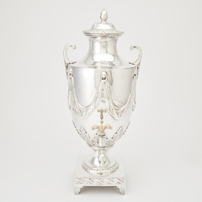 Lot 1141 - George V Sterling Silver Hot Water Urn