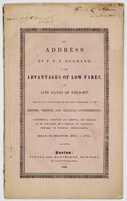 Lot 529 - Presentation copy to John Quincy Adams