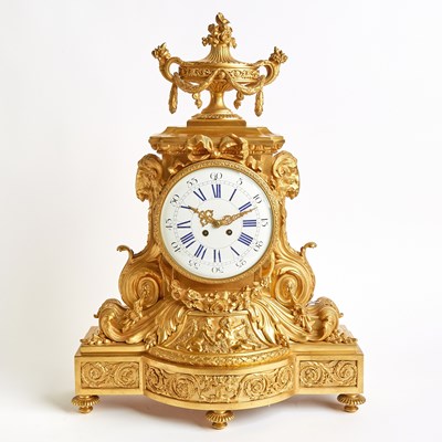 Lot Louis XVI Gilt Bronze Clock