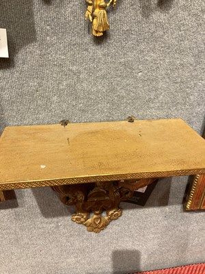 Lot 234 - Pair of Regence Giltwood Wall Brackets
