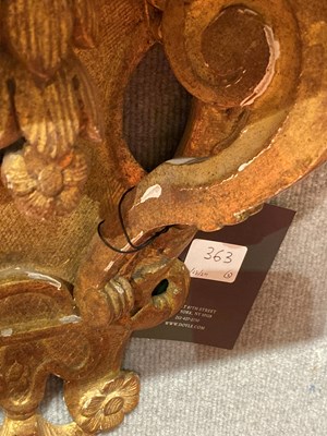 Lot 234 - Pair of Regence Giltwood Wall Brackets