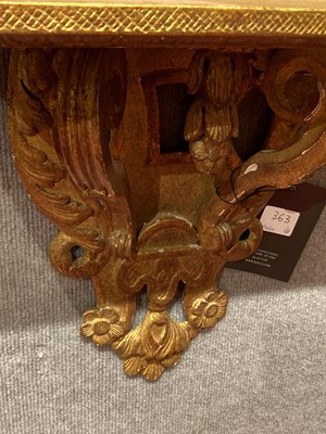 Lot 234 - Pair of Regence Giltwood Wall Brackets