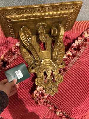 Lot 234 - Pair of Regence Giltwood Wall Brackets