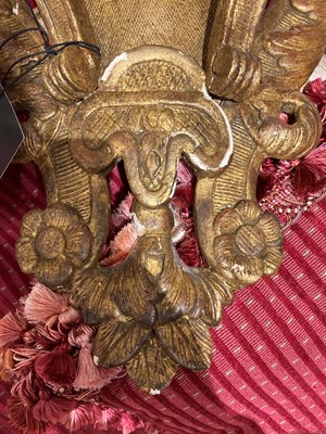 Lot 234 - Pair of Regence Giltwood Wall Brackets