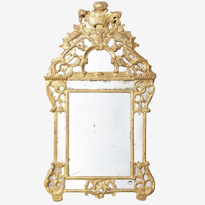 Lot 144 - Regence Giltwood Border Glass Mirror