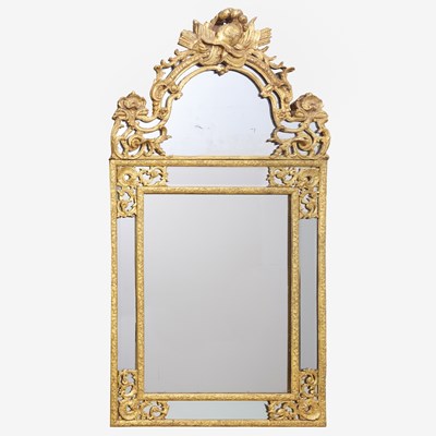 Lot 170 - Regence Giltwood Border Glass Mirror