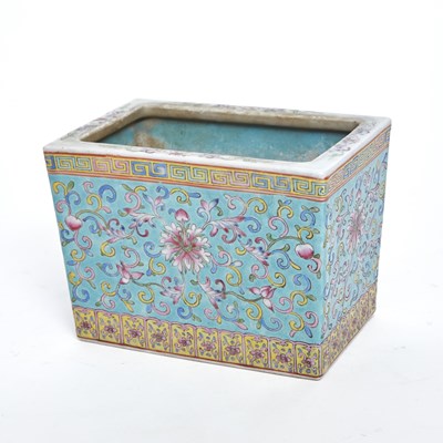 Lot 13 - Small Chinese Enameled Porcelain Jardiniere