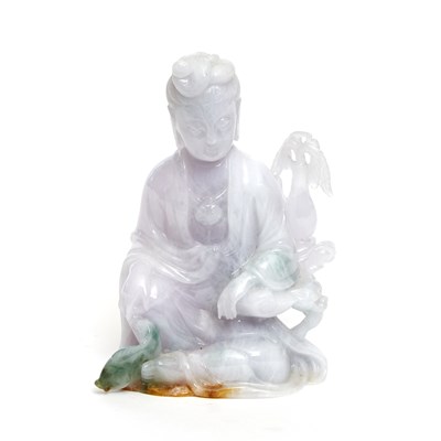 Lot 238 - Chinese Jadeite Carving of Guanyin