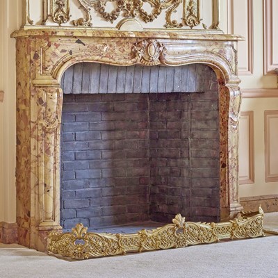 Lot 22 - Rococo Style Gilt Bronze Fireplace Fender