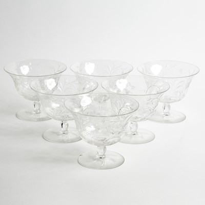 Lot 589 - Set of Twelve Hawkes Cut Glass Compotes