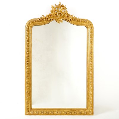 Lot 316 - Louis Philippe Style Giltwood Mirror