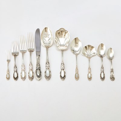 Lot 230 - Towle Sterling Silver "King Edward" Pattern Flatware Service