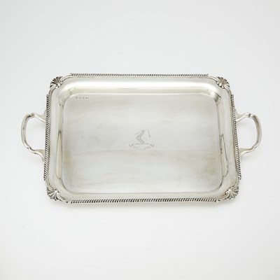 Lot 43 - George V Sterling Silver Two-Handled Tray