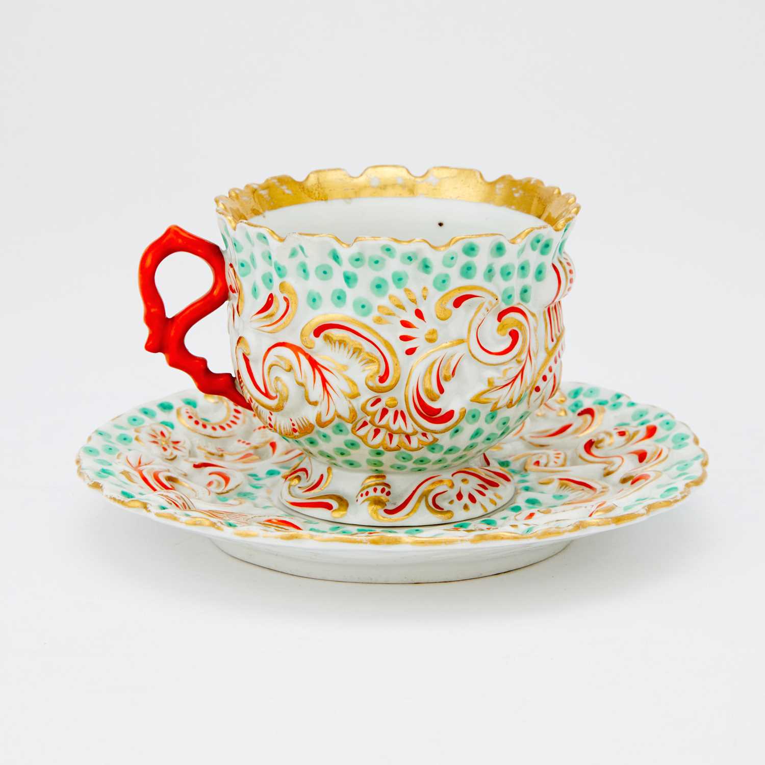 Lot 567 - Continental Porcelain Cup and Saucer