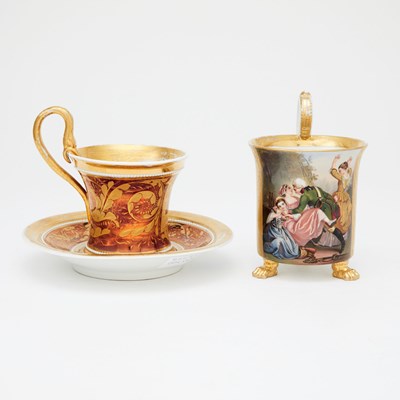 Lot 662 - Berlin (K.P.M.) Porcelain Cup and Saucer