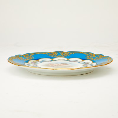 Lot 563 - Russian Porcelain Dessert Plate from the Alexandrinsky Turquoise Service