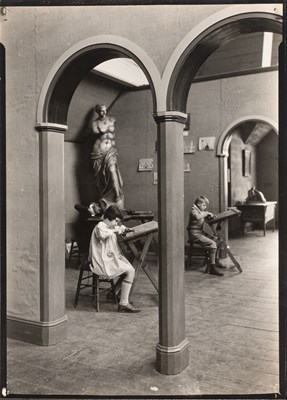 Lot 200 - Lewis Hine Children begin very young to work in a real studio