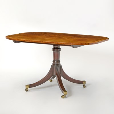 Lot 236 - George III Style Banded Mahogany Breakfast Table