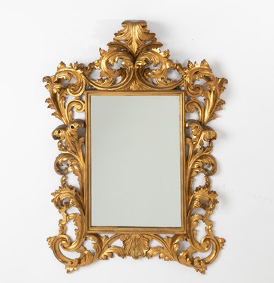 Lot 325 - Italian Rococo Giltwood Mirror