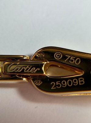 Lot 36 - Cartier Gold and Diamond 'Agrafe' Necklace, France