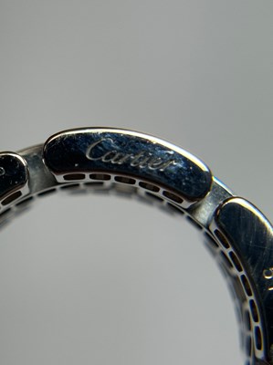 Lot 128 - Cartier White Gold and Diamond 'Maillon Panthère' Band Ring, France