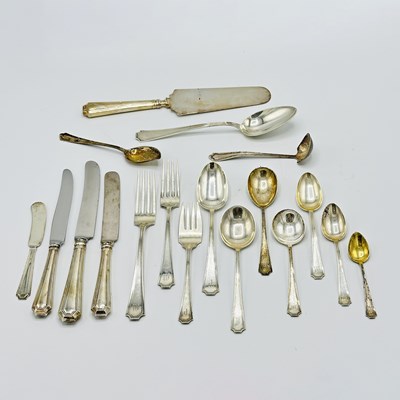 Lot 1178 - Assembled Gorham Sterling Silver "Fairfax" Pattern Partial Flatware Service