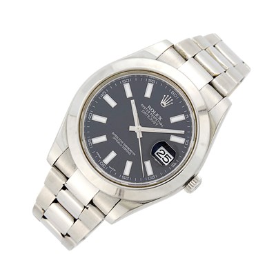 Lot 49 - Rolex Gentleman's Stainless Steel 'Datejust' Wristwatch, Ref. 116300