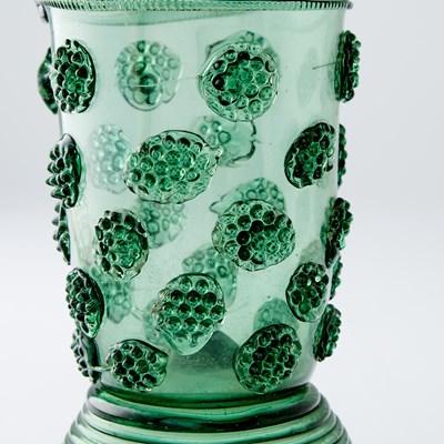 Lot 656 - Large Dutch or German Green Glass Roemer