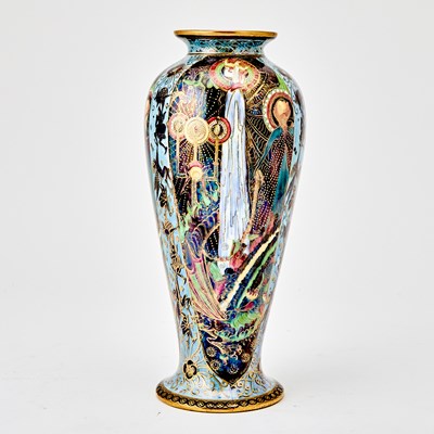 Lot 611 - Josiah Wedgwood and Sons Porcelain Fairyland Lustre Ware "Candlemas" Vase