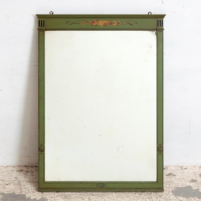 Lot 310 - Green Painted Mirror