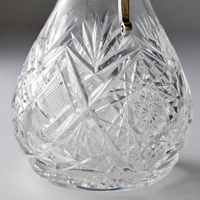 Lot 554 - Russian Silver-Mounted Cut Glass Decanter