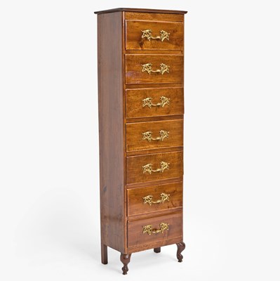 Lot 208 - Continental Walnut Semainier