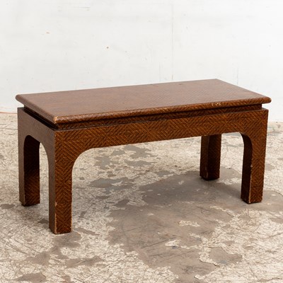 Lot 249 - Lacquered Cloth Low Table