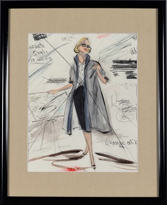 Lot 27 - An original Edith Head design for Hitchcock's Vertigo