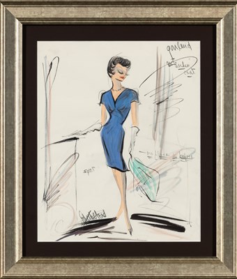 Lot 22 - Designed by Edith Head for Judy Garland in I Could Go On Singing