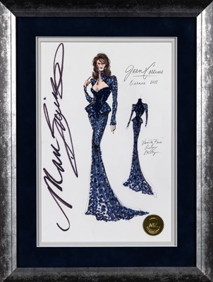 Lot 39 - An original design for Joan Collins by Mark Zunino