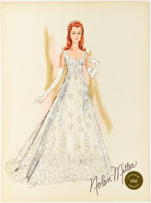 Lot 34 - A Mardi Gras dress and tiara, designed by Nolan Miller