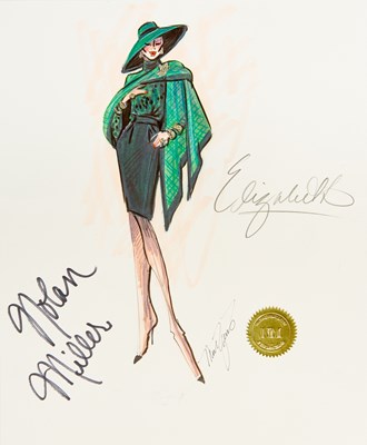 Lot 37 - An original design for Elizabeth Taylor