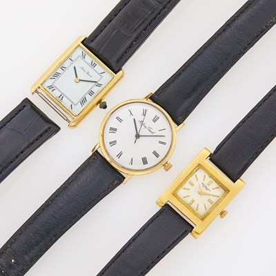 Lot 2440 - Group of Gold Wristwatches