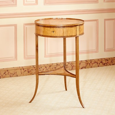 Lot 305 - Louis XVI Style Inlaid Mahogany Occasional Table