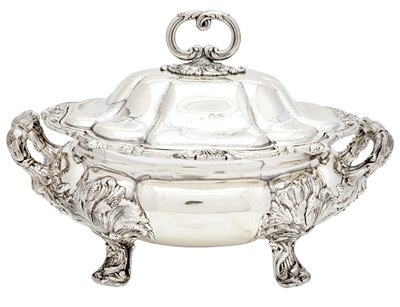 Lot 254 - Silver Plate Soup Tureen and Cover