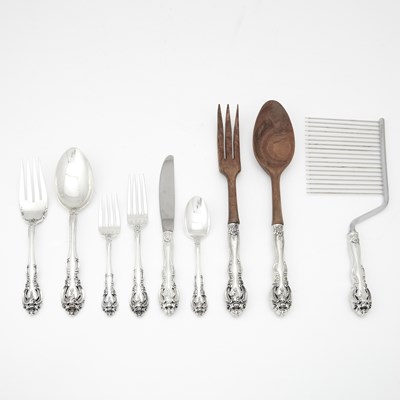 Lot 332 - Gorham Sterling Silver "Medici" Pattern Flatware Service