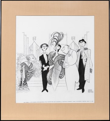 Lot 60 - Al Hirschfeld's original illustration of Lend Me A Tenor