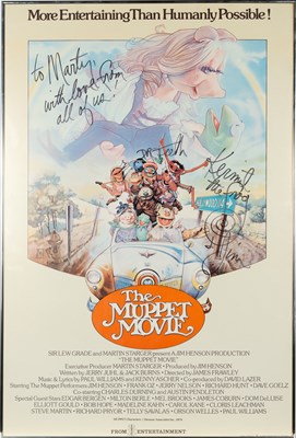 Lot 5 - Jim Henson inscribed poster for The Muppet Movie