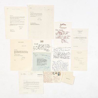 Lot 8 - A large group of letters and notes to producer Martin Starger