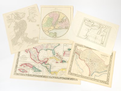 Lot 216 - A group of nineteenth-century atlas maps of the Americas, mostly of the US