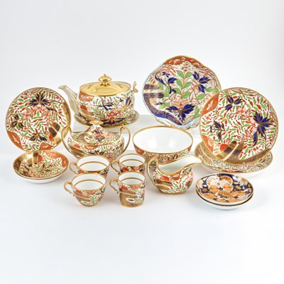 Lot 561 - Spode Porcelain Imari ‘Finger and Thumb’ Pattern Part Tea and Coffee Service