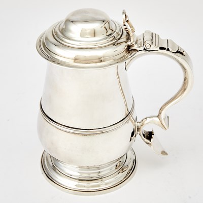 Lot 323 - George III Sterling Silver Covered Tankard